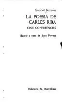 Portada de La poesia de Carles Riba