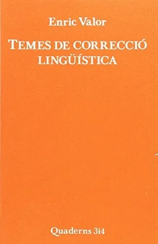 Portada de Temes de correcció lingüística