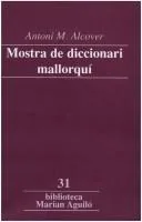 Portada de Mostra de diccionari mallorquí