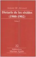 Portada de Dietaris de les eixides, 1900-1902