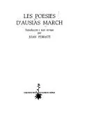 Portada de Les poesies d'Ausiàs March