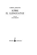 Portada de Sobre el llenguatge